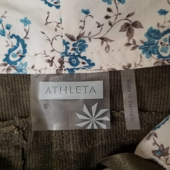 Athleta Cordoba Corduroy Light Weight Olive Skirt - Picture 5 of 6